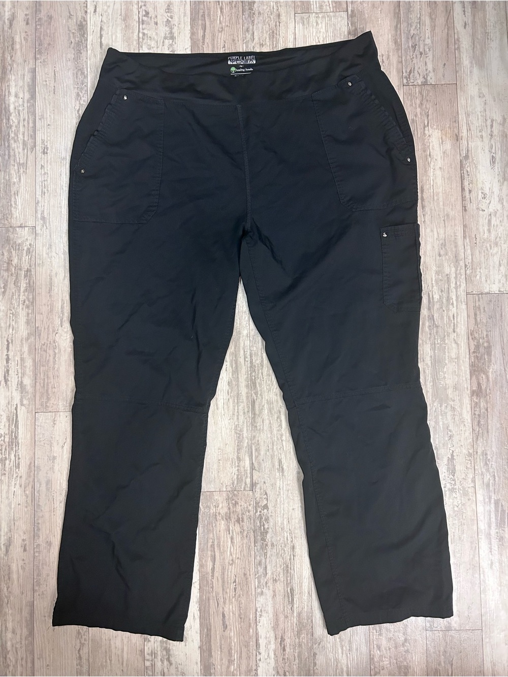 healing hands Black Women's Scrub Pants Size XXL